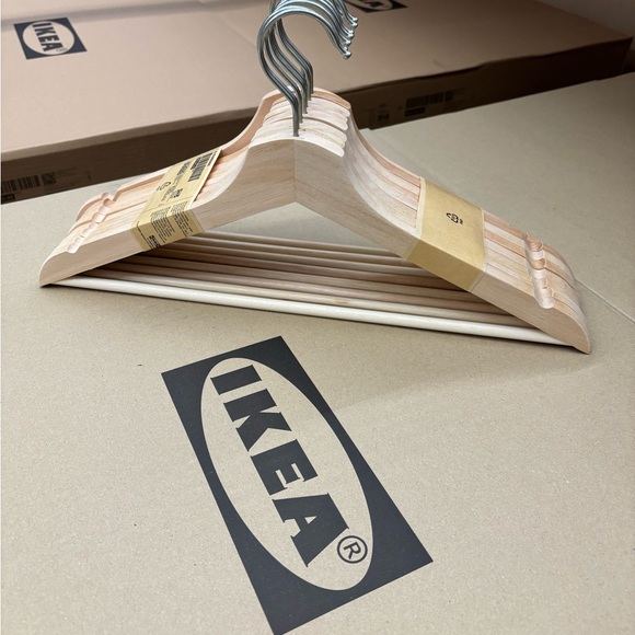 Set of 8 BUMERANG Hanger natural closet organizing - Picture 9 of 10